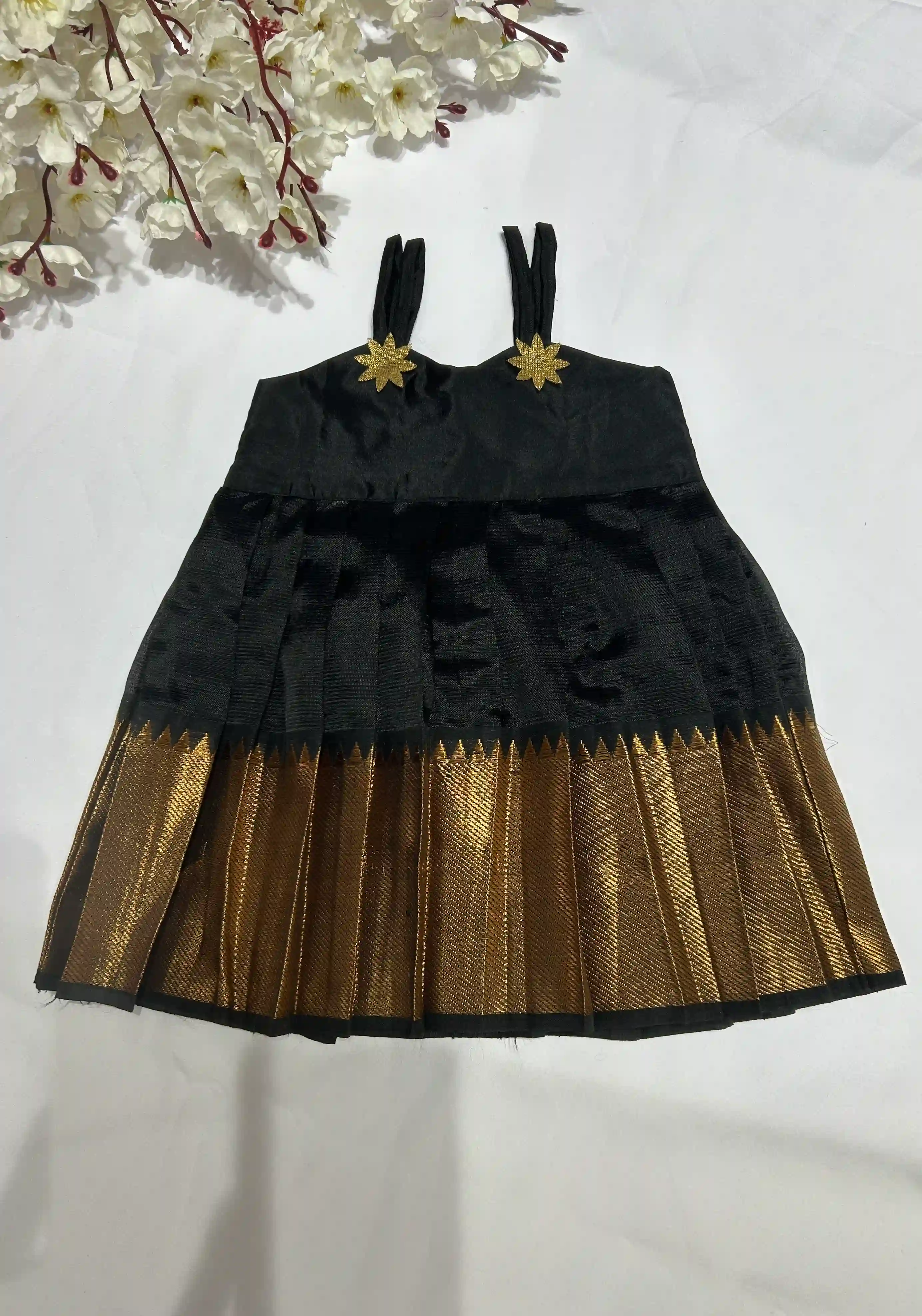 Floral Muse Mangalagiri pattu Frock